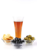 beer glass with snake