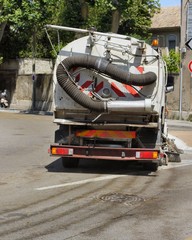 Fototapeta premium Camion aspirateur
