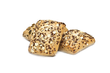 Healthy bread with seeds on