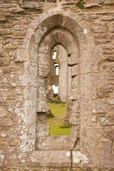 Window at Corfe castle