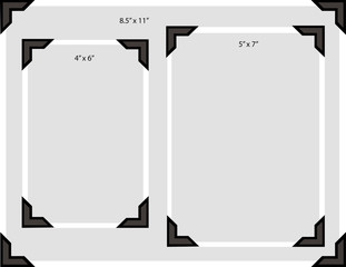 Photo Corners Sizes