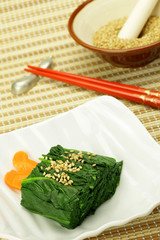 Japanese food　（spinach）