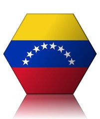 venezuela drapeau hexagone venezuela flag