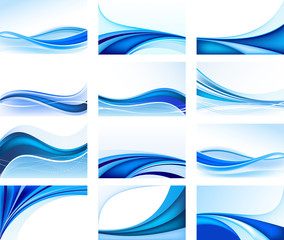 Set of abstract backgrounds vector