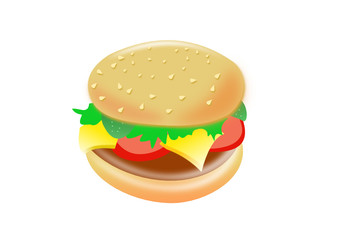 fast Food Hamburger