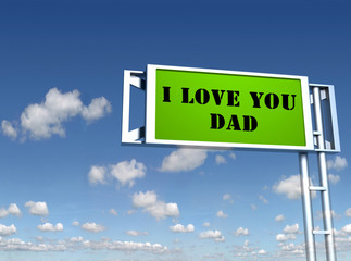 father's day sign board