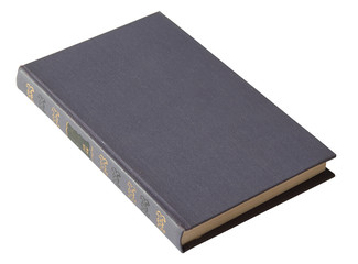 old book isolated on white background with clipping path