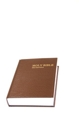 The Holy Bible isolated on a white background