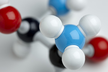 Molecule model close up