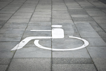 Disabled parking sign