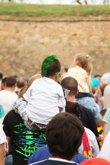 Fototapeta premium Carriyng a child