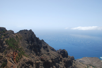 Picturesque valley in the north of La Gomera.