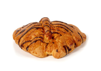 Roll with chocolate glaze