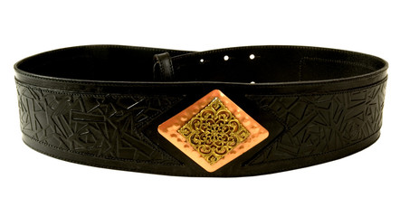 BLACK LEATHER BELT WITH CLASS