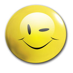 Fototapeta premium winking smiley