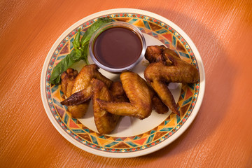 Roasted chicken wings