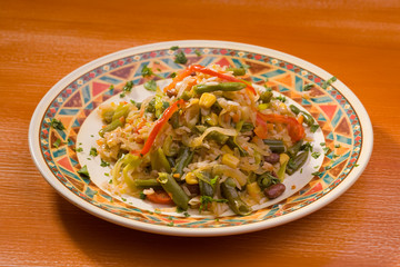 Rice with vegetables