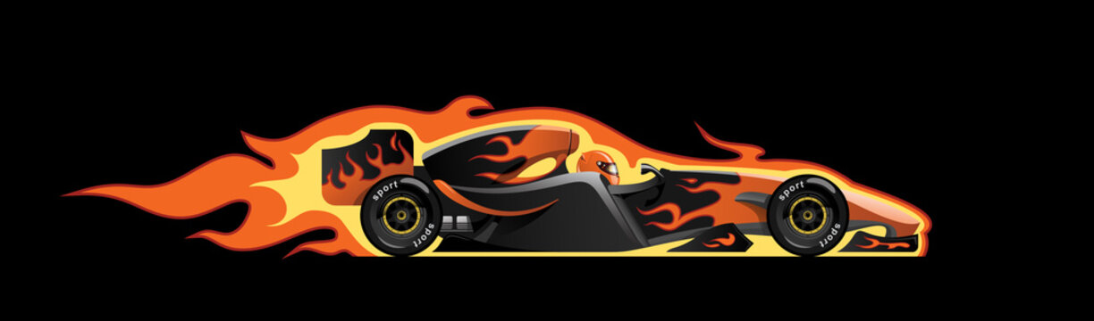 vector illustration of  formula 1