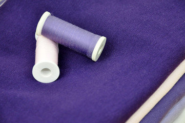 Spools and a Pile of Clothes