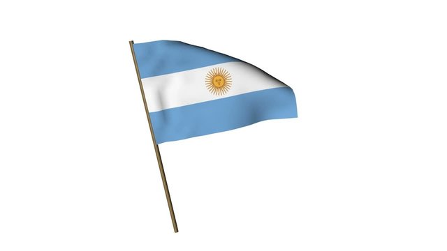Fahne Argentinien