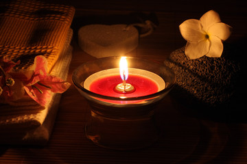 décor pour un massage nocturne