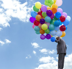 Luftballonmann - obrazy, fototapety, plakaty