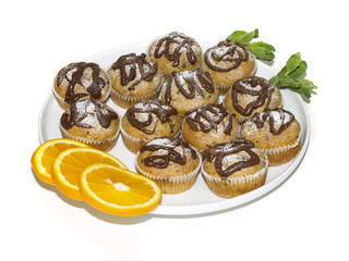 Plateful of delicious muffins