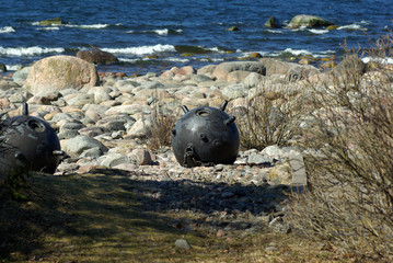 Sea bombs at the seaside