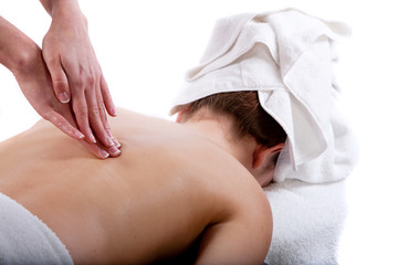 Fototapeta na wymiar Back massage
