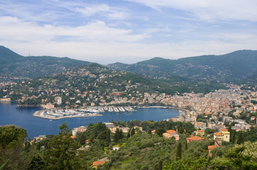 Fototapeta na wymiar Rapallo panorama