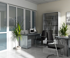 Workplace at office
