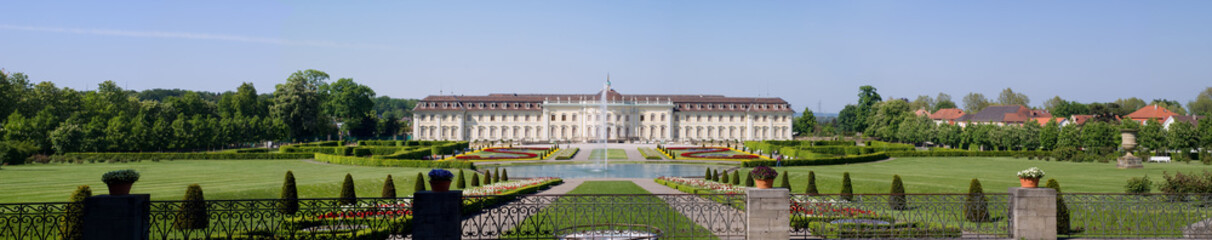 Panoramic palace Ludwigsburg - obrazy, fototapety, plakaty
