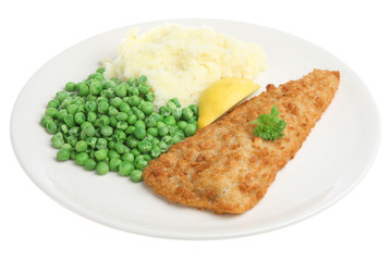 Cod Fillet with Mash & Peas