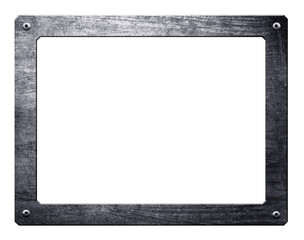 metal frame isolated with clipping path - 14638677