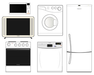 Household appliances.