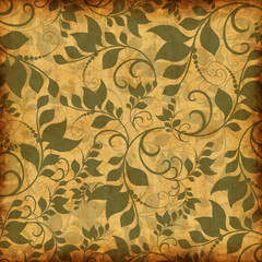 retro floral pattern