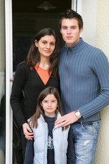 Fototapeta premium couple avec enfant