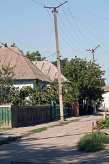 Obraz premium Straße und Häuserzeile in Ismael (Ukraine)
