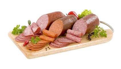 Three kinds of dry salami