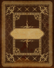 vintage book cover template
