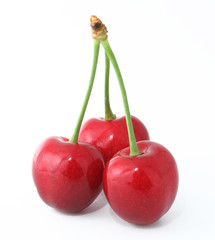 The Ripe sweet cherries