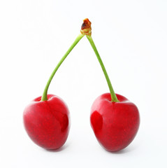 The Ripe sweet cherries