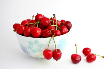 The Ripe sweet cherries
