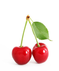The Ripe sweet cherries