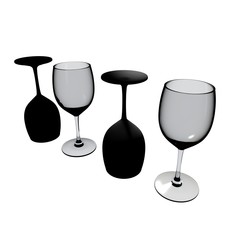 weingläser gemischt