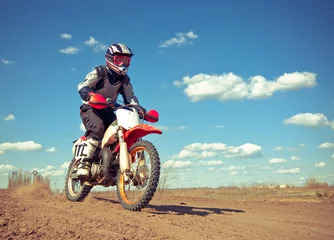 Zelfklevend Fotobehang Motorcross © AKS