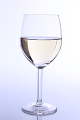 Glas Weißwein