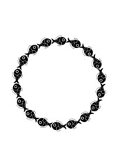 Round decorative frame with decorative fishes