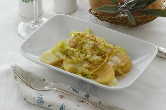 Verze e patate - Contorni del veneto