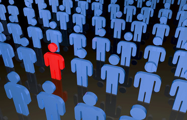 Menschenmasse - Kreativität und Erfolg